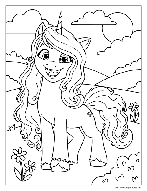 My Little Pony Ausmalbild 29 als Gratis-PDF My Little Pony Ausmalbild 29 - kostenlos zum Ausdrucken