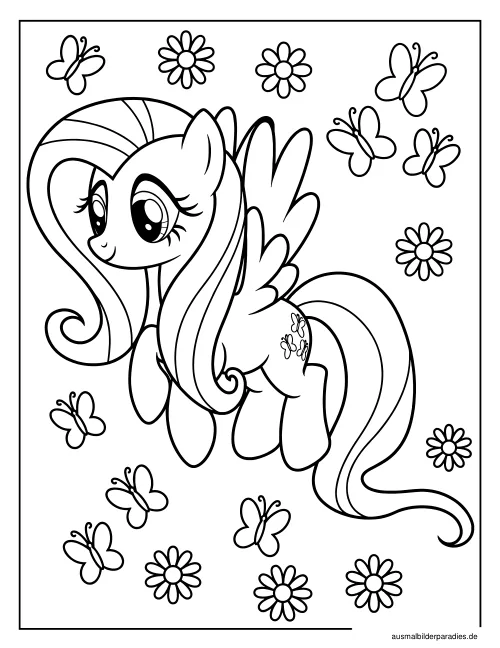 My Little Pony Ausmalbild 3 als Gratis-PDF My Little Pony Ausmalbild 3 - kostenlos zum Ausdrucken