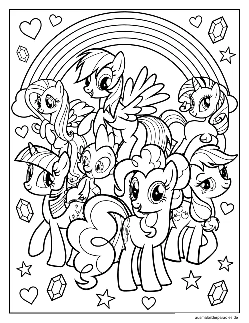 My Little Pony Ausmalbild 31 als Gratis-PDF My Little Pony Ausmalbild 31 - kostenlos zum Ausdrucken
