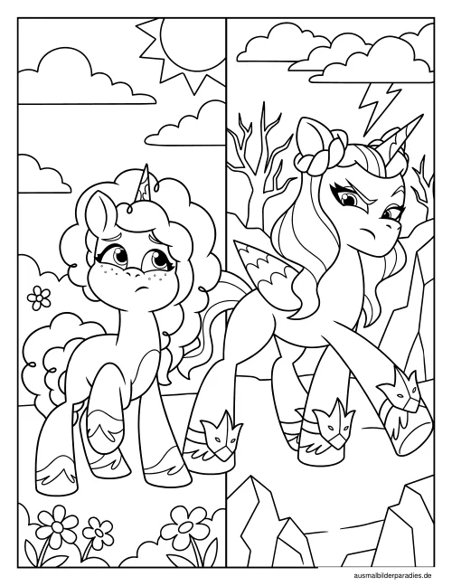 My Little Pony Ausmalbild 33 als Gratis-PDF My Little Pony Ausmalbild 33 - kostenlos zum Ausdrucken