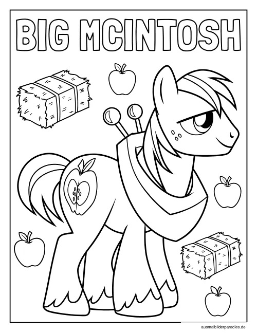 My Little Pony Ausmalbild 6 als Gratis-PDF My Little Pony Ausmalbild 6 - kostenlos zum Ausdrucken