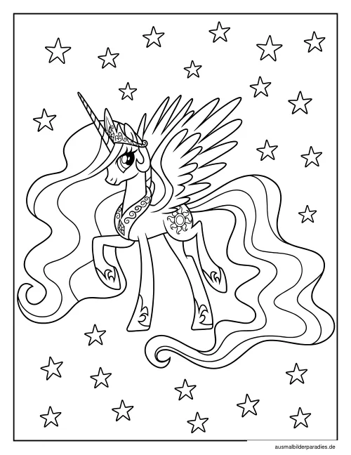 My Little Pony Ausmalbild 7 als Gratis-PDF My Little Pony Ausmalbild 7 - kostenlos zum Ausdrucken