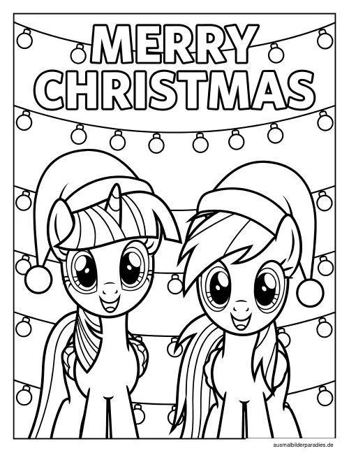 My Little Pony Ausmalbild 8 als Gratis-PDF My Little Pony Ausmalbild 8 - kostenlos zum Ausdrucken