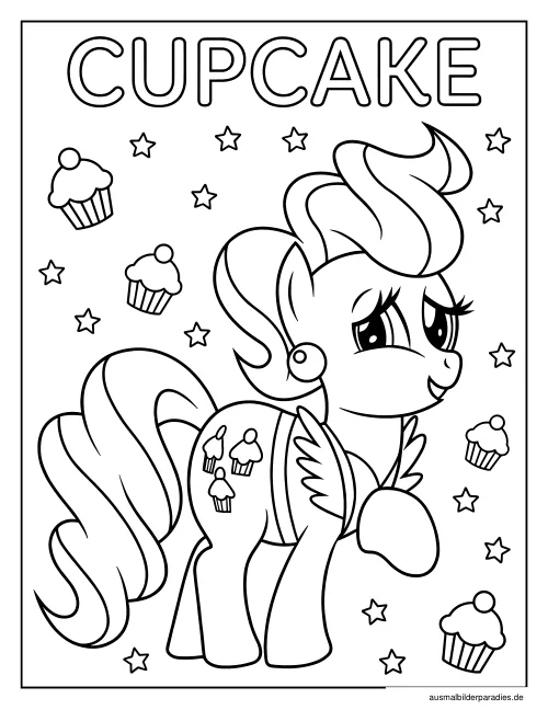 My Little Pony Ausmalbild 9 als Gratis-PDF My Little Pony Ausmalbild 9 - kostenlos zum Ausdrucken