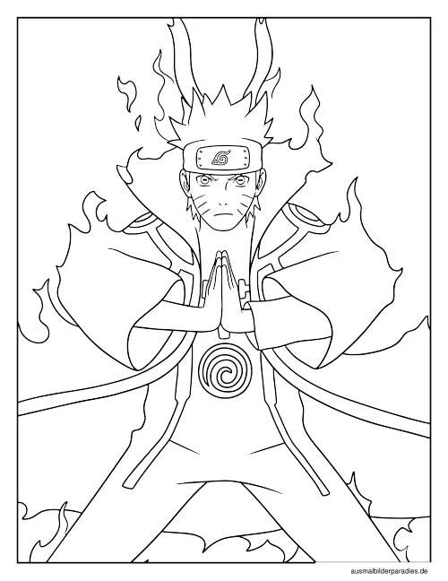 Naruto Ausmalbild 11 - kostenlos zum Ausdrucken