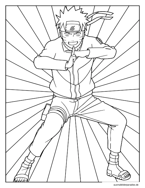 Naruto Ausmalbild 15 - kostenlos zum Ausdrucken
