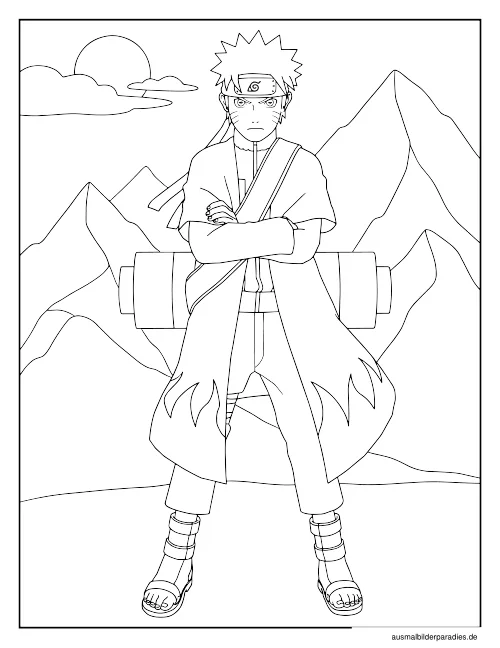 Naruto Ausmalbild 16 - kostenlos zum Ausdrucken