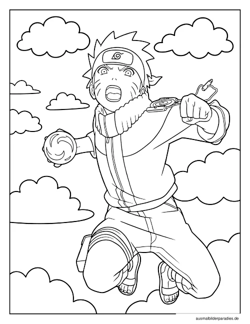 Naruto Ausmalbild 20 - kostenlos zum Ausdrucken