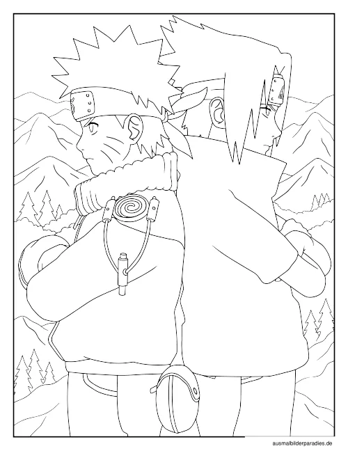 Naruto Ausmalbild 23 - kostenlos zum Ausdrucken