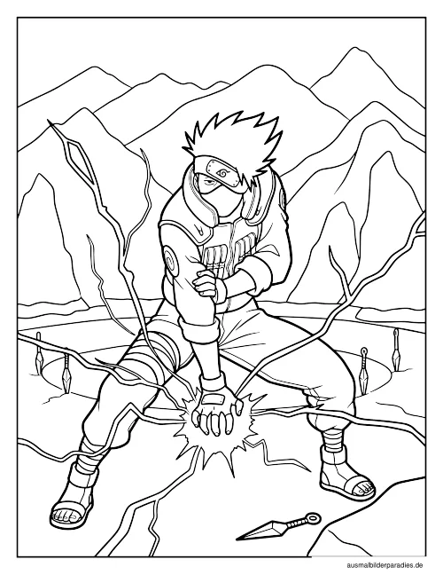Naruto Ausmalbild 6 - kostenlos zum Ausdrucken