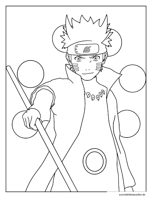 Naruto Ausmalbild 8 - kostenlos zum Ausdrucken