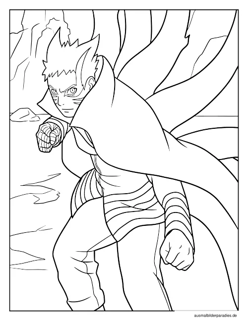 Naruto Ausmalbild 9 - kostenlos zum Ausdrucken