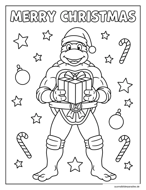 Ninja Turtles Ausmalbild 35 - kostenlos zum Ausdrucken