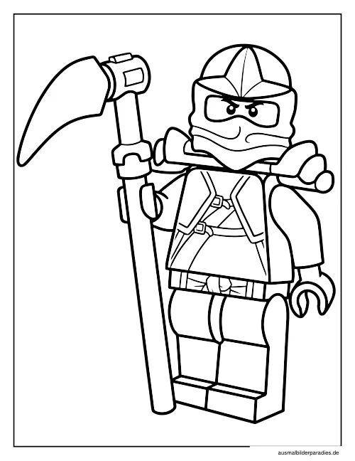 Ninjago Ausmalbild 16 als Gratis-PDF Ninjago Ausmalbild 16 - kostenlos zum Ausdrucken