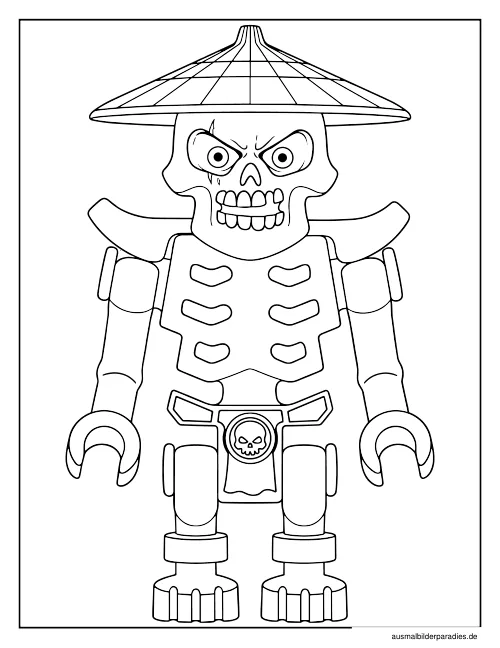 Ninjago Ausmalbild 20 als Gratis-PDF Ninjago Ausmalbild 20 - kostenlos zum Ausdrucken