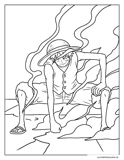 One Piece Ausmalbild 13 - kostenlos zum Ausdrucken