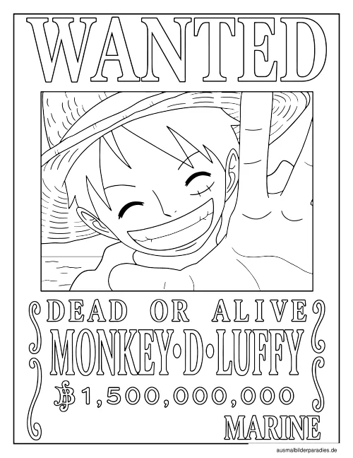 One Piece Ausmalbild 18 - kostenlos zum Ausdrucken