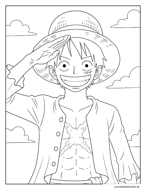One Piece Ausmalbild 19 - kostenlos zum Ausdrucken