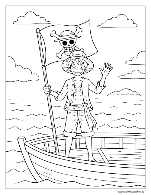 One Piece Ausmalbild 20 - kostenlos zum Ausdrucken