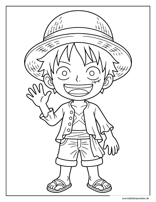 One Piece Ausmalbild 24 - kostenlos zum Ausdrucken