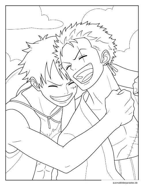 One Piece Ausmalbild 29 - kostenlos zum Ausdrucken