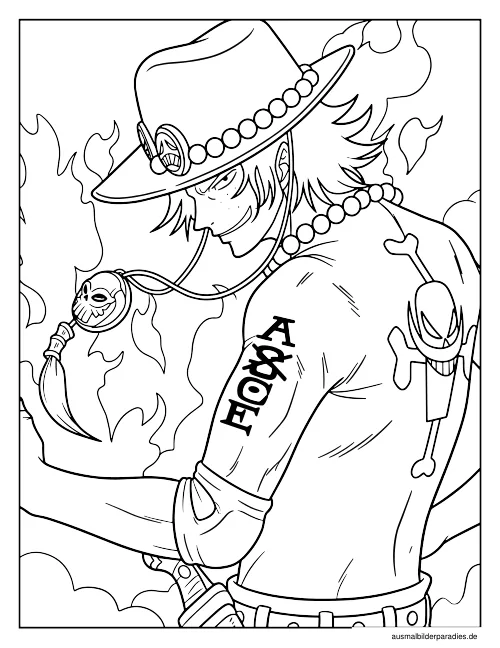 One Piece Ausmalbild 30 - kostenlos zum Ausdrucken