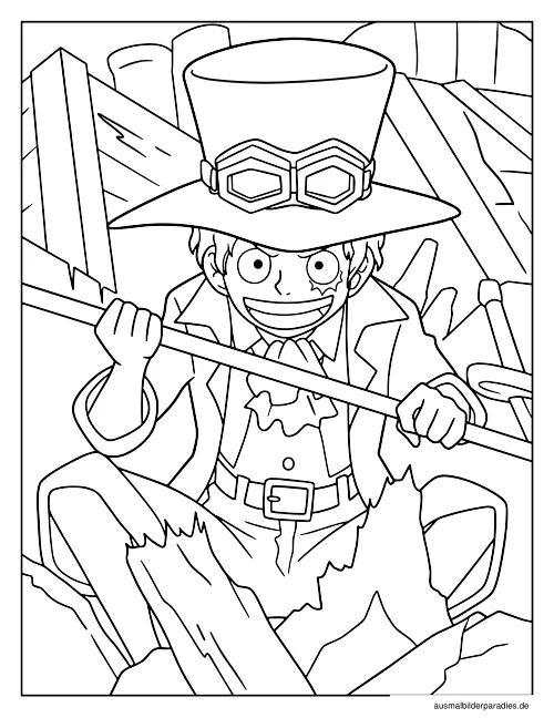 One Piece Ausmalbild 32 - kostenlos zum Ausdrucken