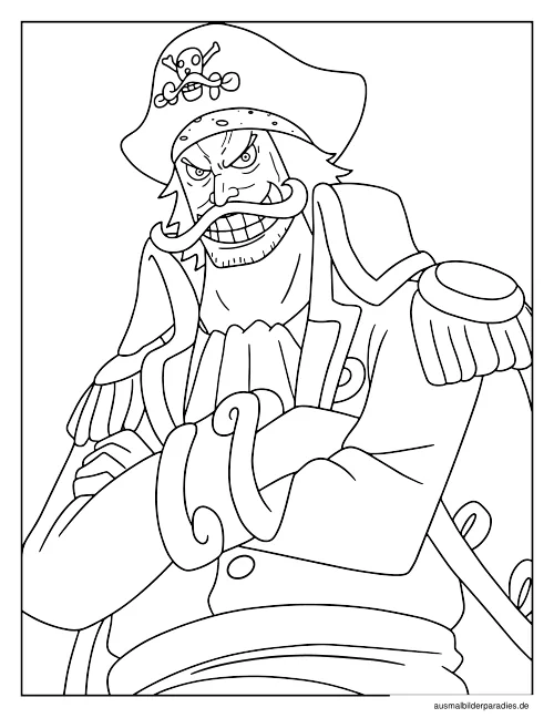 One Piece Ausmalbild 9 - kostenlos zum Ausdrucken