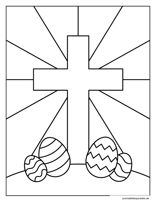 Osterei Ausmalbild 26 als Gratis-PDF Osterei Ausmalbild 26 - kostenlos zum Ausdrucken