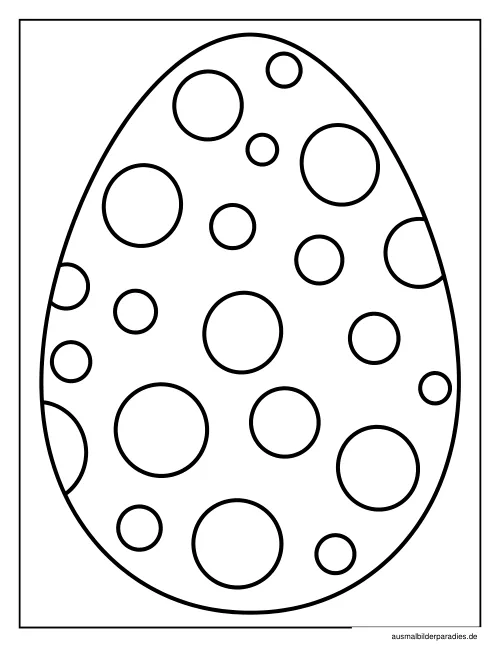 Osterei Ausmalbild 28 als Gratis-PDF Osterei Ausmalbild 28 - kostenlos zum Ausdrucken