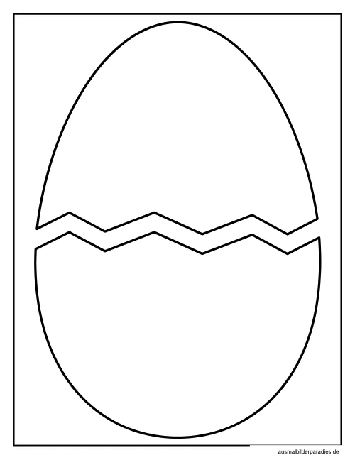 Osterei Ausmalbild 4 als Gratis-PDF Osterei Ausmalbild 4 - kostenlos zum Ausdrucken