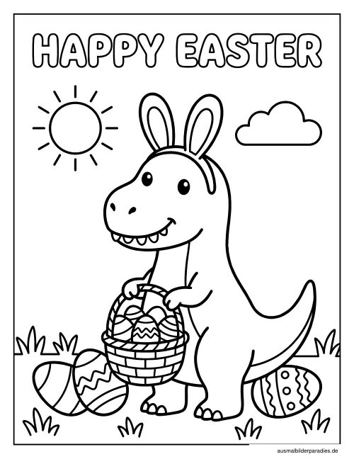 Ostern Ausmalbild 11 als Gratis-PDF Ostern Ausmalbild 11 - kostenlos zum Ausdrucken