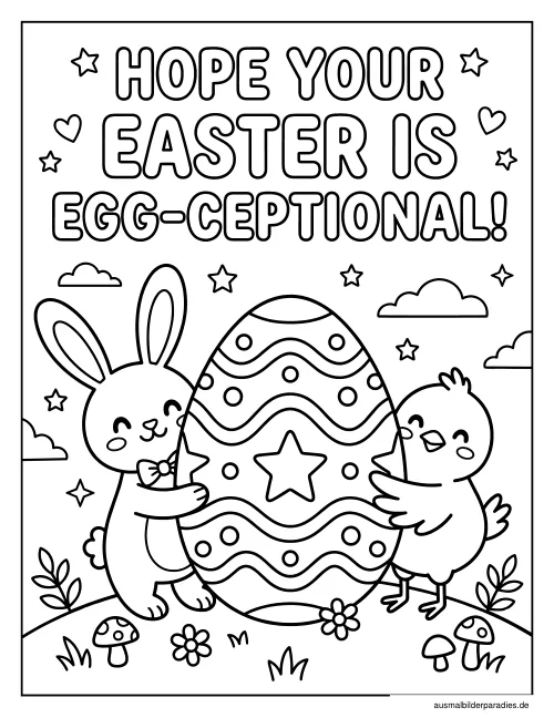 Ostern Ausmalbild 17 als Gratis-PDF Ostern Ausmalbild 17 - kostenlos zum Ausdrucken