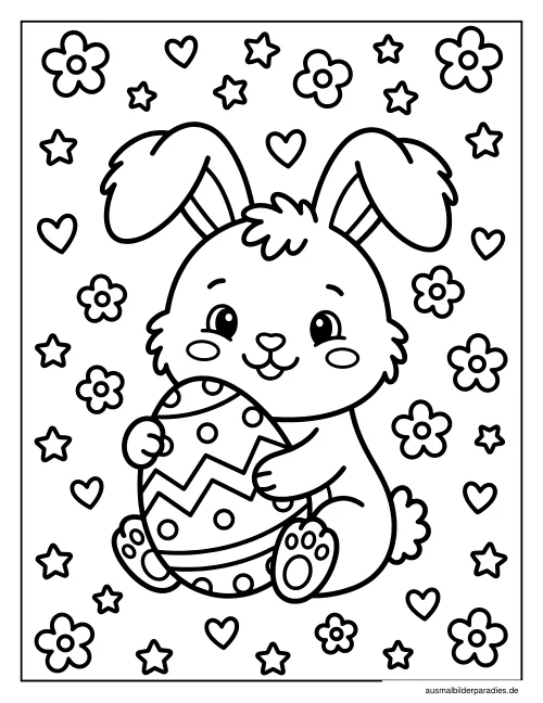 Ostern Ausmalbild 27 als Gratis-PDF Ostern Ausmalbild 27 - kostenlos zum Ausdrucken