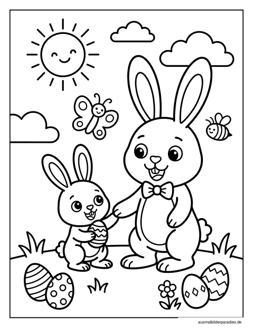 Ostern Ausmalbild 29 als Gratis-PDF Ostern Ausmalbild 29 - kostenlos zum Ausdrucken