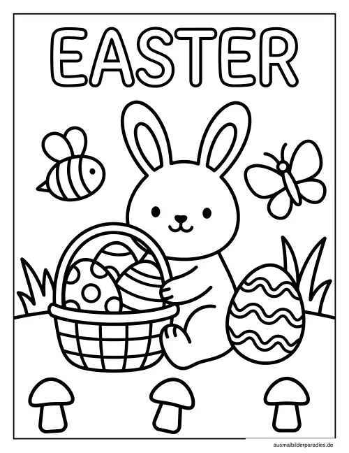 Ostern Ausmalbild 30 als Gratis-PDF Ostern Ausmalbild 30 - kostenlos zum Ausdrucken