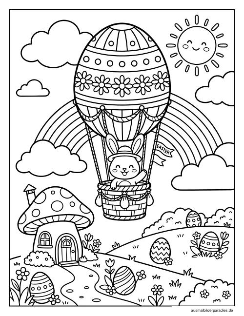 Ostern Ausmalbild 32 als Gratis-PDF Ostern Ausmalbild 32 - kostenlos zum Ausdrucken