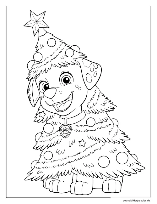 Paw Patrol Ausmalbild 15 als Gratis-PDF Paw Patrol Ausmalbild 15 - kostenlos zum Ausdrucken