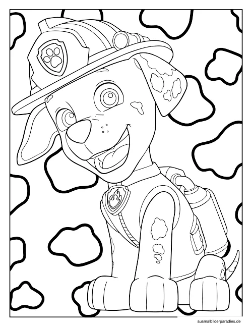 Paw Patrol Ausmalbild 17 als Gratis-PDF Paw Patrol Ausmalbild 17 - kostenlos zum Ausdrucken