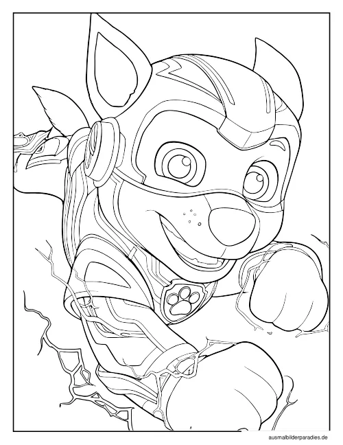 Paw Patrol Ausmalbild 18 als Gratis-PDF Paw Patrol Ausmalbild 18 - kostenlos zum Ausdrucken