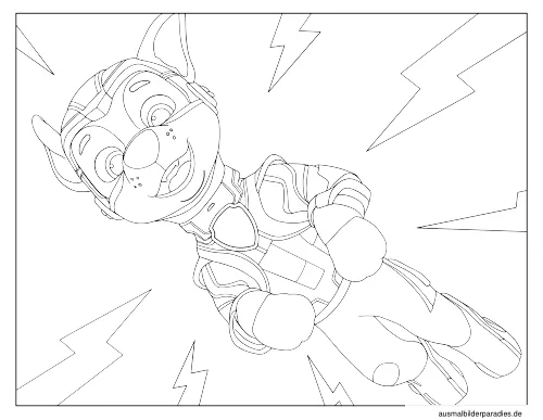 Paw Patrol Ausmalbild 19 als Gratis-PDF Paw Patrol Ausmalbild 19 - kostenlos zum Ausdrucken