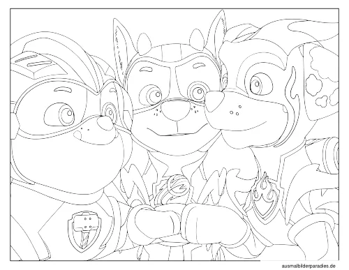 Paw Patrol Ausmalbild 21 als Gratis-PDF Paw Patrol Ausmalbild 21 - kostenlos zum Ausdrucken