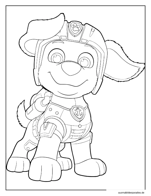Paw Patrol Ausmalbild 24 als Gratis-PDF Paw Patrol Ausmalbild 24 - kostenlos zum Ausdrucken