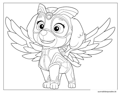 Paw Patrol Ausmalbild 26 als Gratis-PDF Paw Patrol Ausmalbild 26 - kostenlos zum Ausdrucken