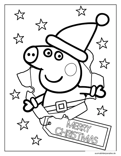 Peppa Wutz Ausmalbild 11 als Gratis-PDF Peppa Wutz Ausmalbild 11 - kostenlos zum Ausdrucken