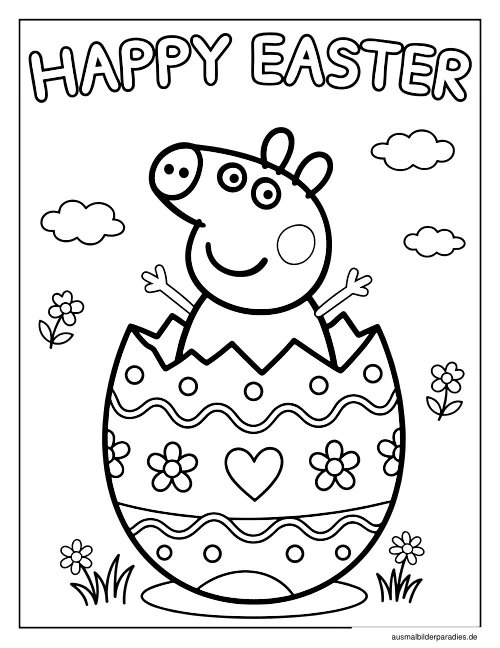 Peppa Wutz Ausmalbild 12 als Gratis-PDF Peppa Wutz Ausmalbild 12 - kostenlos zum Ausdrucken