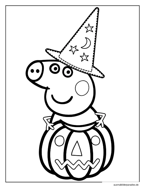 Peppa Wutz Ausmalbild 13 als Gratis-PDF Peppa Wutz Ausmalbild 13 - kostenlos zum Ausdrucken
