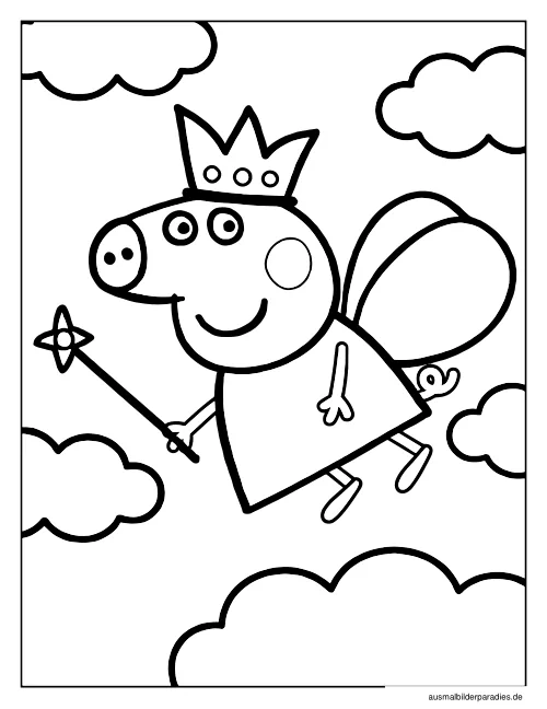 Peppa Wutz Ausmalbild 15 als Gratis-PDF Peppa Wutz Ausmalbild 15 - kostenlos zum Ausdrucken