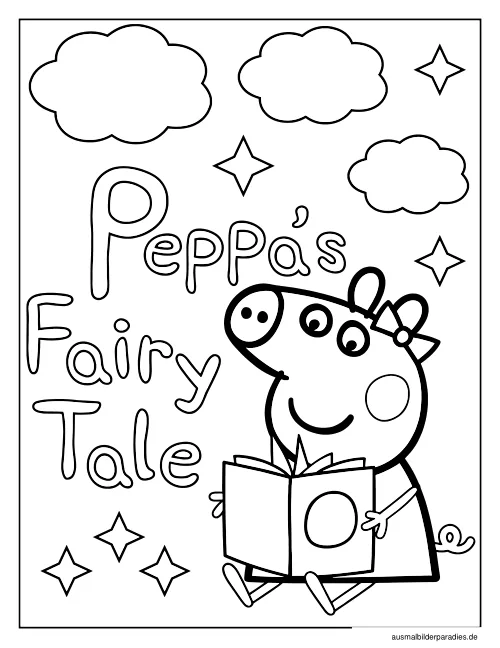 Peppa Wutz Ausmalbild 16 als Gratis-PDF Peppa Wutz Ausmalbild 16 - kostenlos zum Ausdrucken