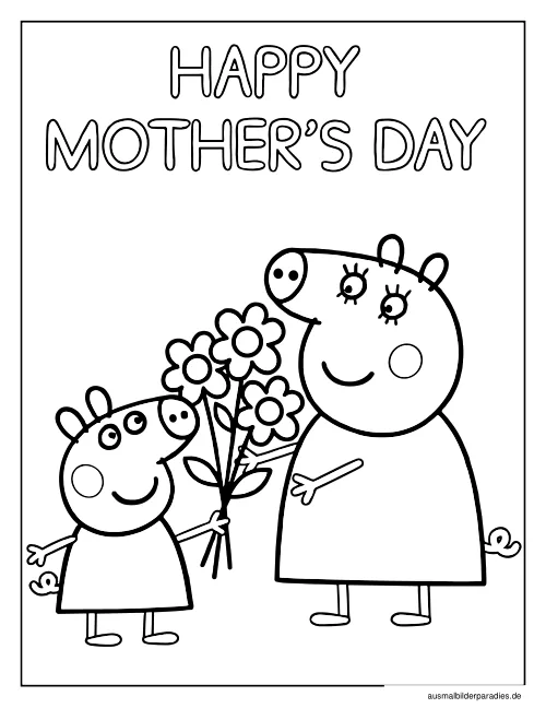 Peppa Wutz Ausmalbild 20 als Gratis-PDF Peppa Wutz Ausmalbild 20 - kostenlos zum Ausdrucken